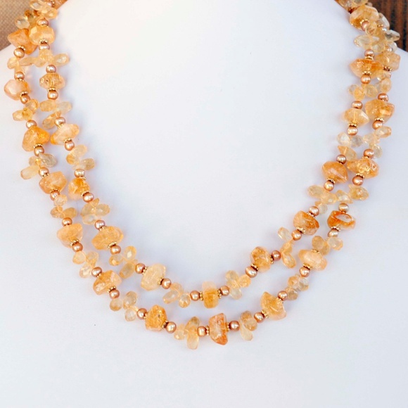 SOLD!! Citrine necklace - Picture 1 of 7